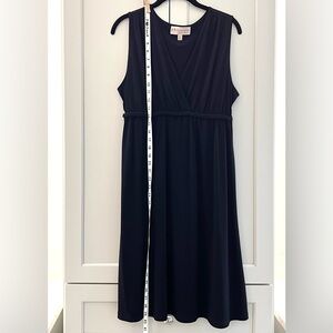 Philosophy Navy Sleeveless V-Neck Dress